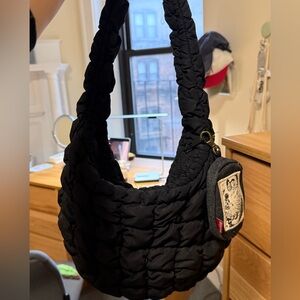COS QUILTED MINI BAG BLACK